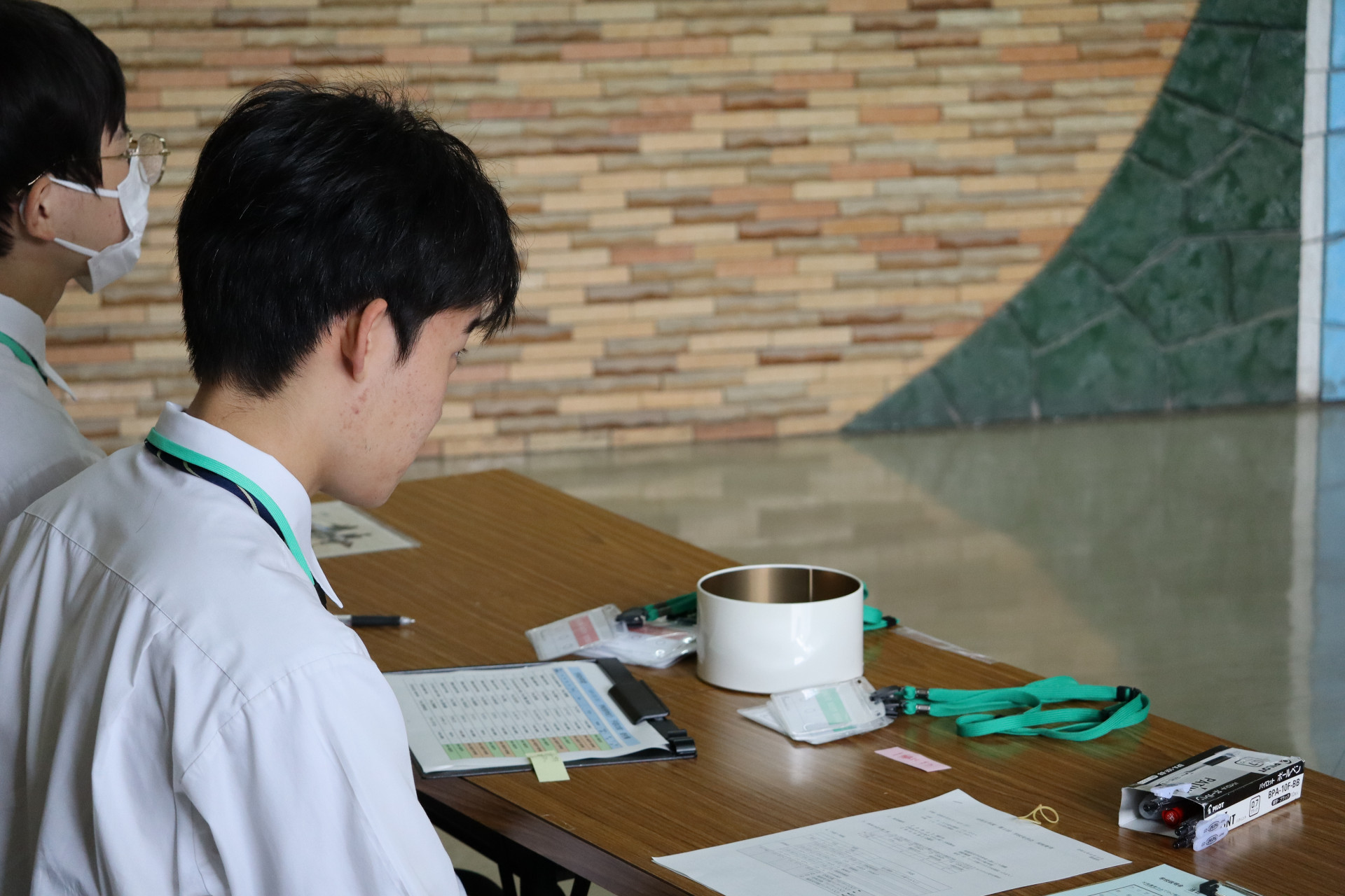 第１回学校見学会 受付.JPG